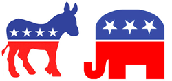 Political Action Committee - party logos